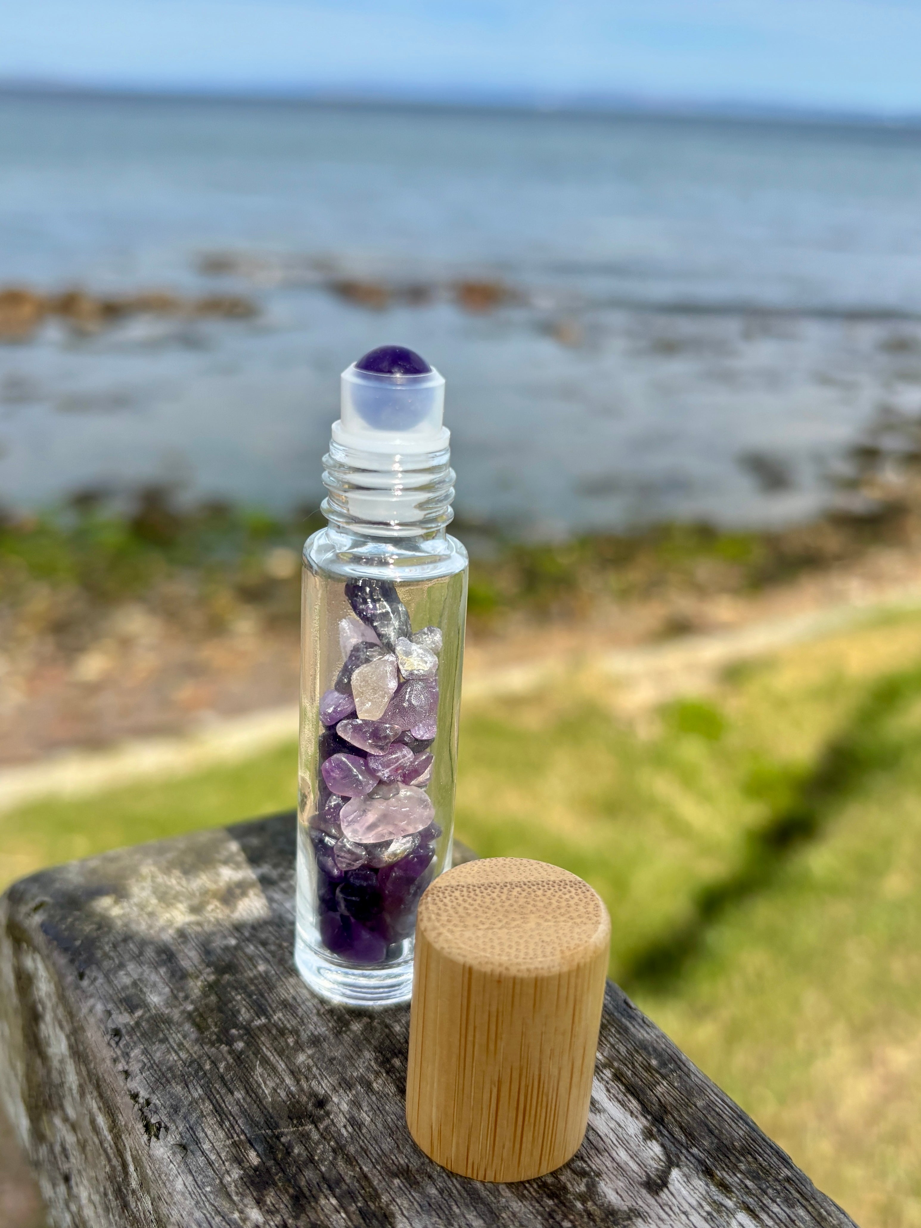 Amethyst & Lavender Crystal Pulse Point Roller